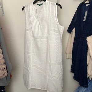 Ralph Lauren white summer sun dress